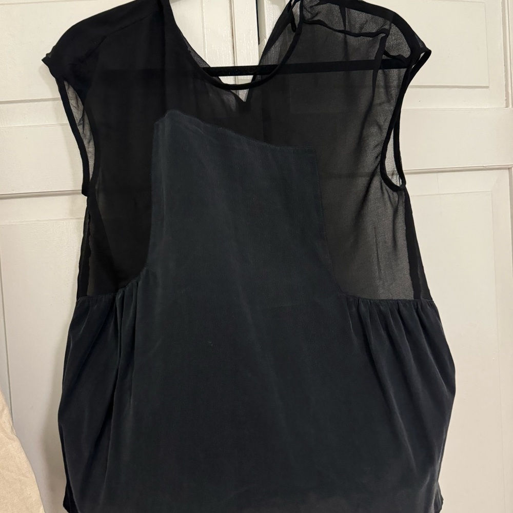 Madewell sheer panel top